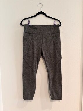JoyLab Charcoal Heather Capri Workout Leggings